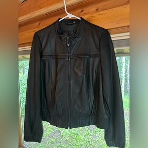 a.n.a black leather jacket
